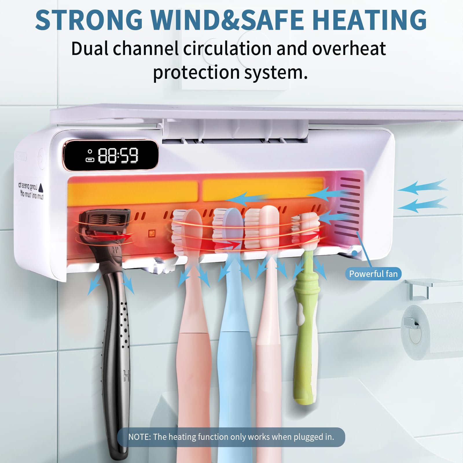 ZOZOO dual-band UV system promotes thorough cleaning during twelve-hour cycle.