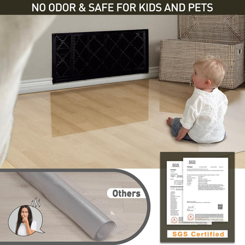 ZPAI under-high-chair mat prevents messes during family meals.