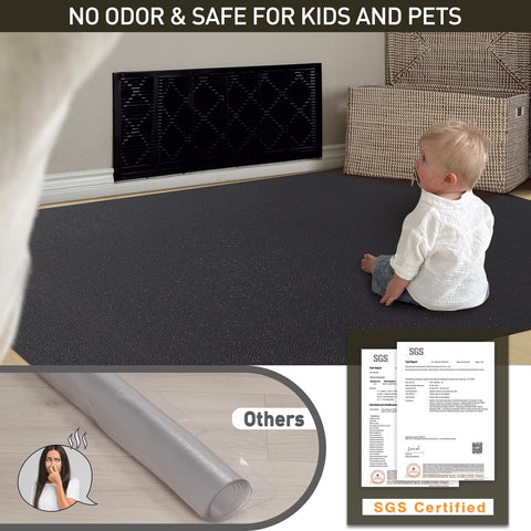 ZPAI Area Floor Mat trimmed to fit under tables and chairs