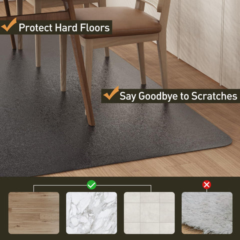 ZPAI odorless PVC mat provides safe, low-odor protection under furniture.