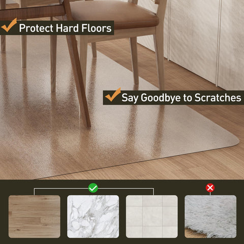 ZPAI waterproof vinyl splat mat keeps liquids from soaking through to surfaces.