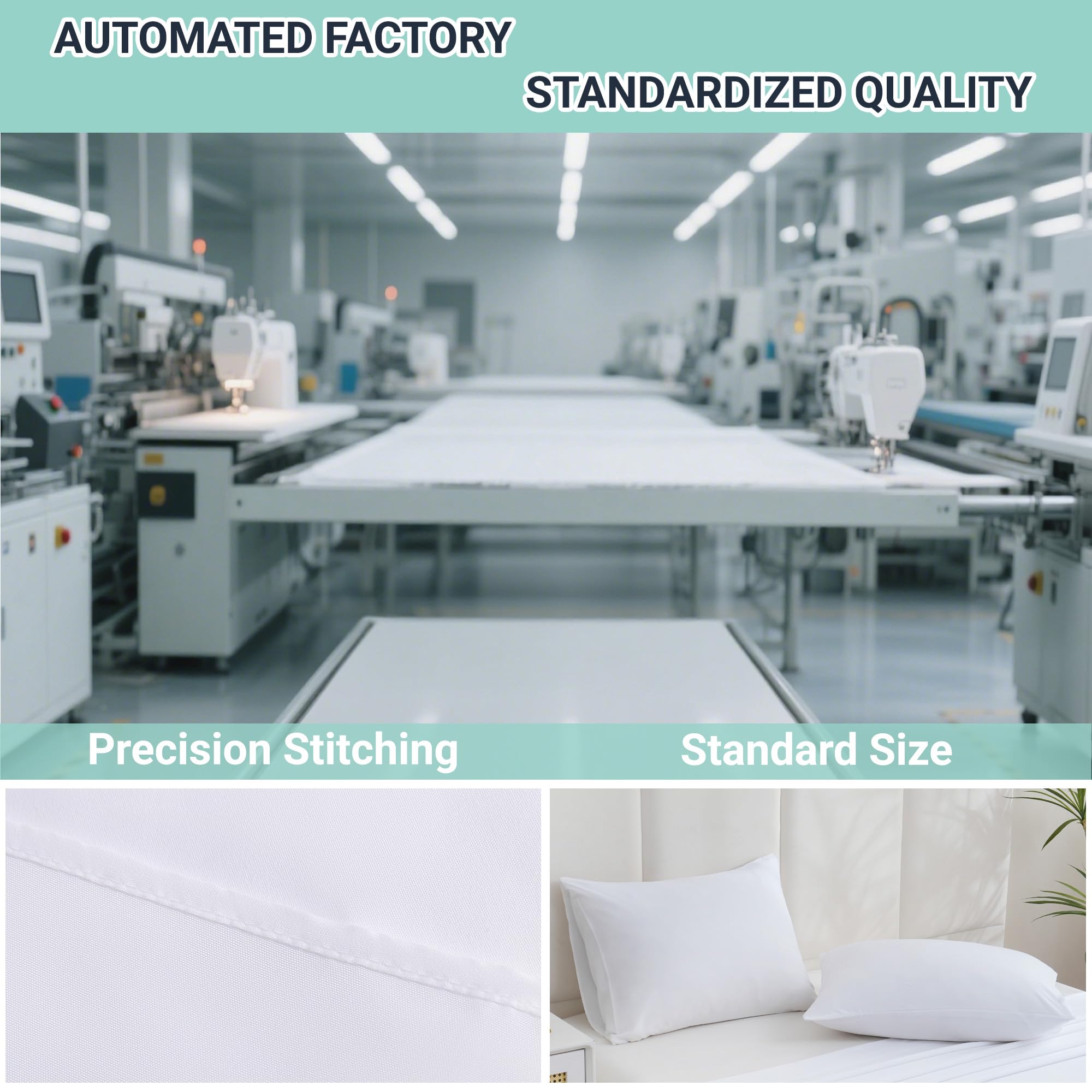 ZPECC standard pillow case laid flat to illustrate fit.