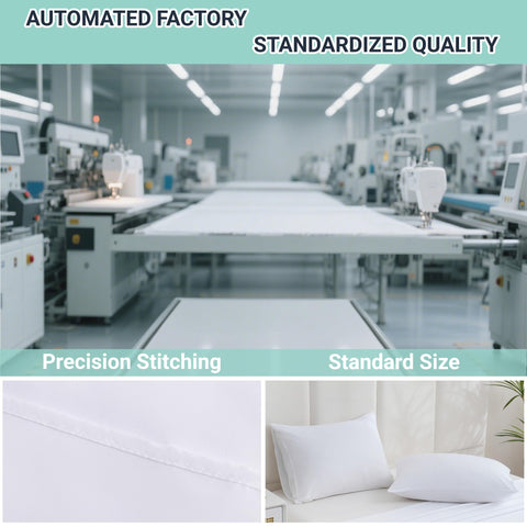 ZPECC standard pillow case laid flat to illustrate fit.
