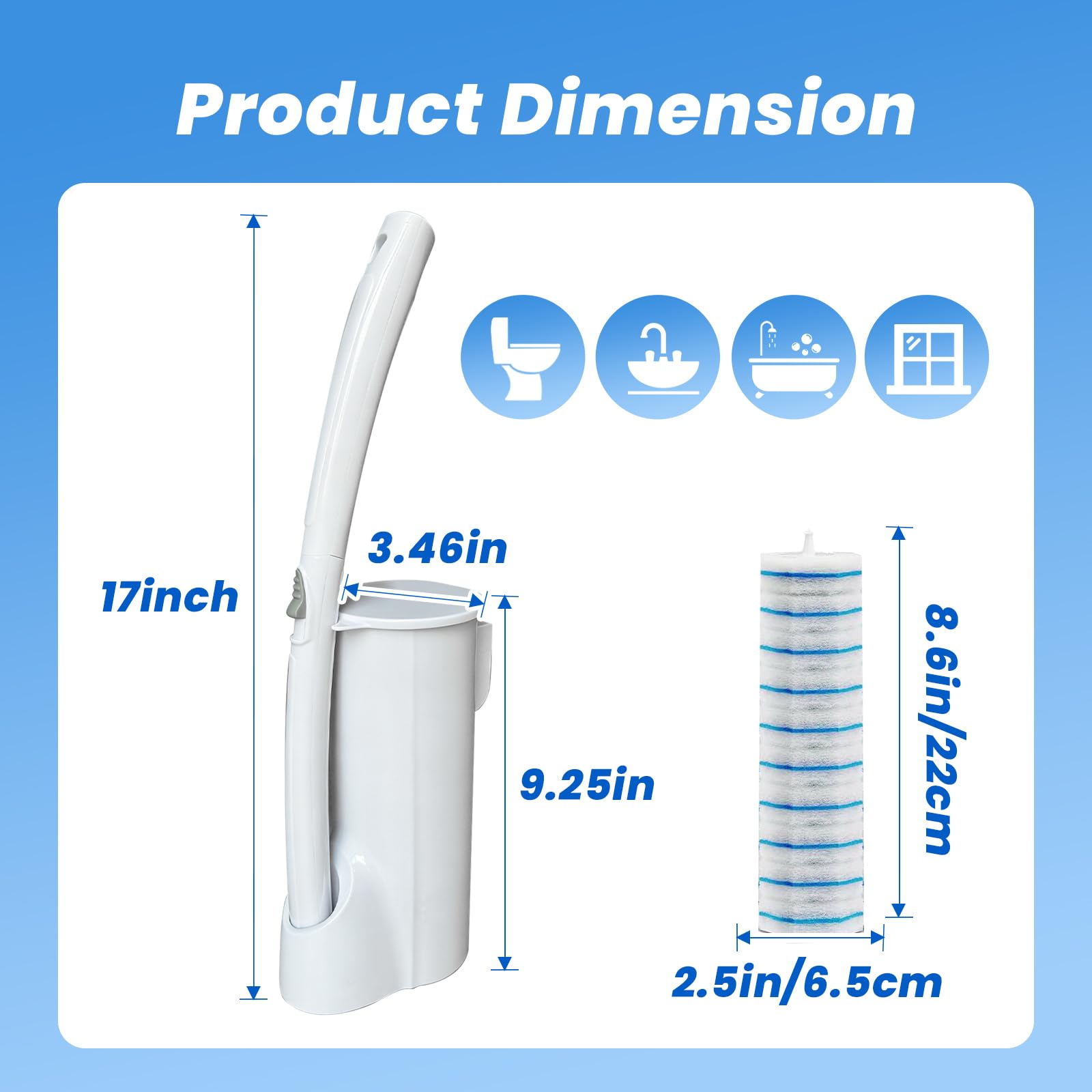 Zpzrxm octagonal sponge head cleans hard-to-reach areas with ease.