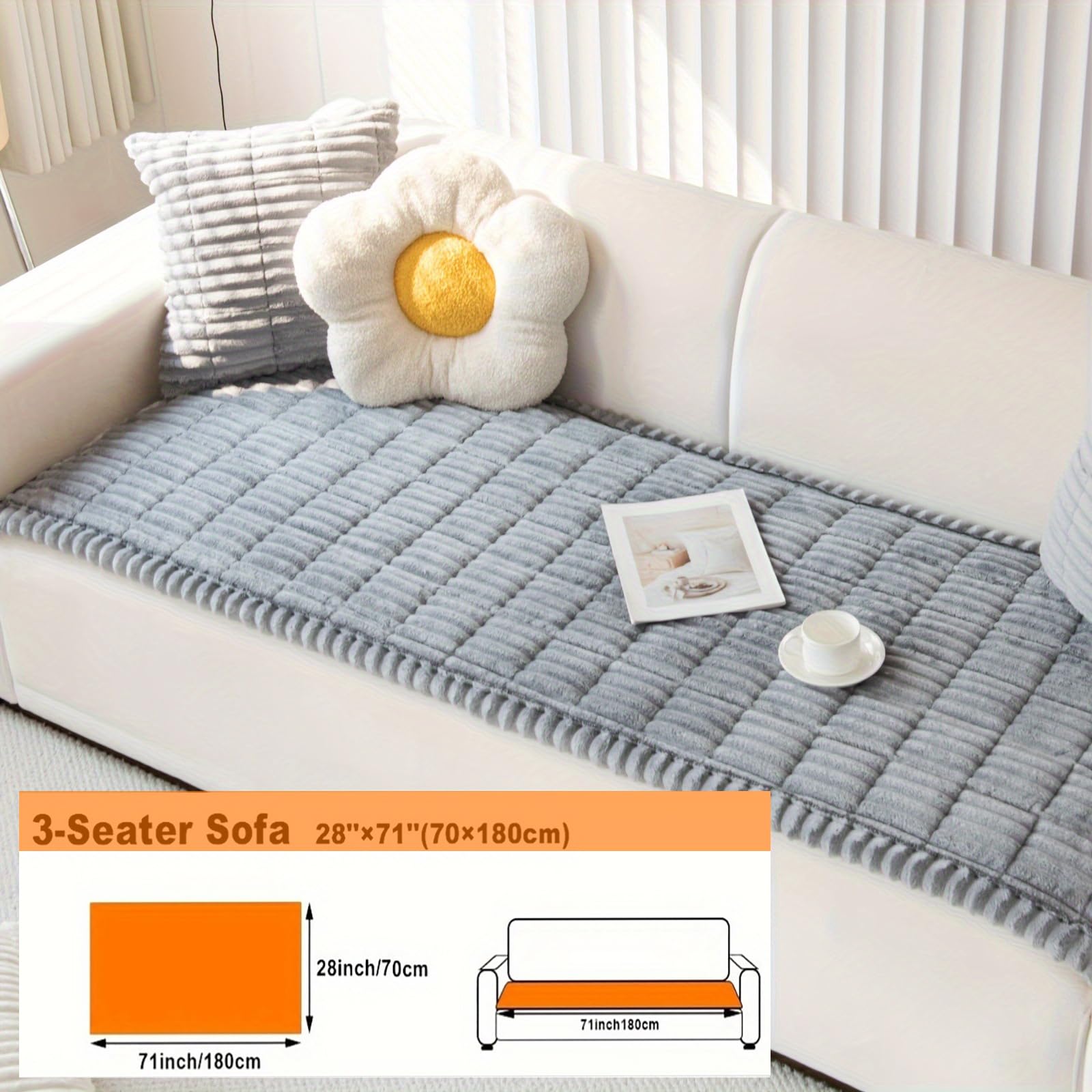 ZQFFB pet couch cover after washing retains color and softness.