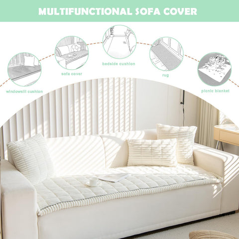 ZQFFB pet couch cover demonstrates durability against pawing and daily play sessions.