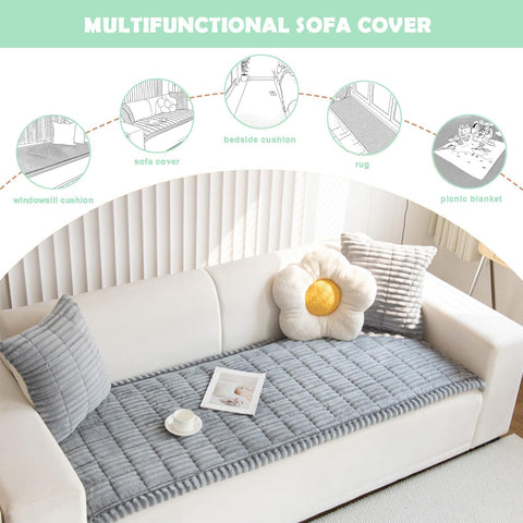 ZQFFB cover easy to attach for quick sofa protection.