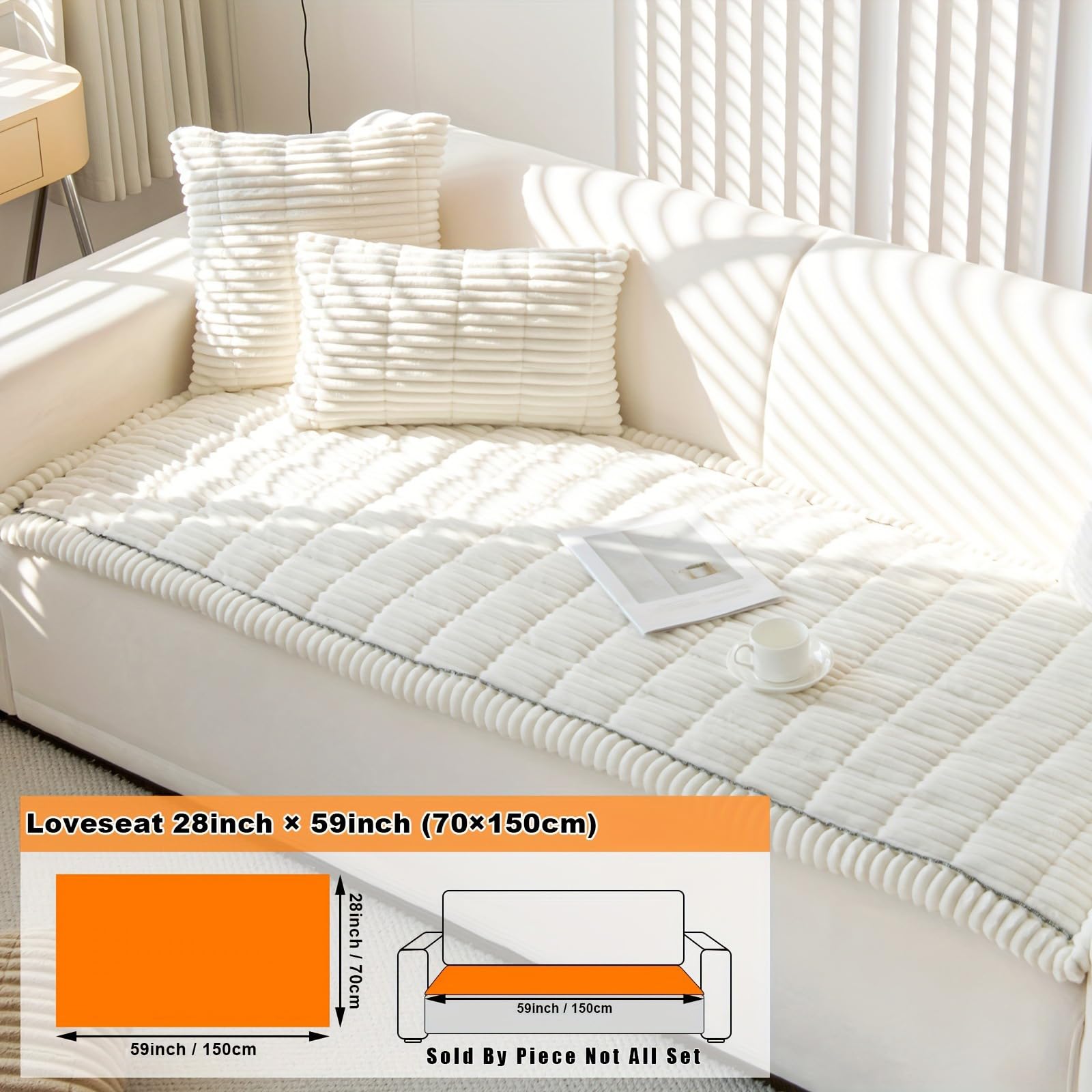 ZQFFB Pet Couch Cover measure guide helps choose the right size