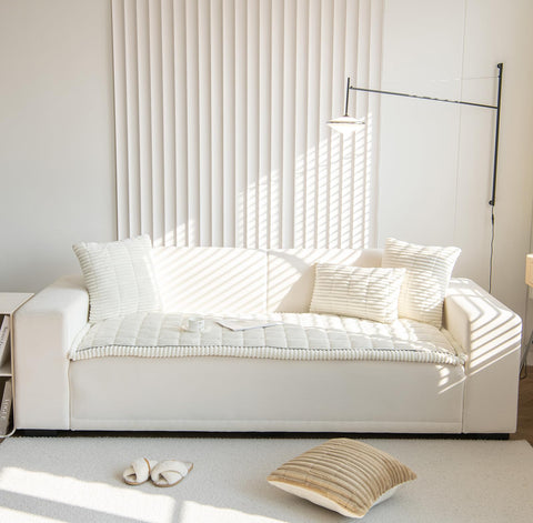 ZQFFB Pet Couch Cover non-slip bottom secures cushions in place