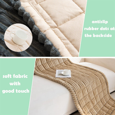 ZQFFB pet couch cover fabric close-up highlights breathable, skin-friendly material.