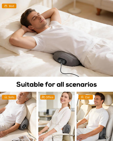 Zrpeo adjustable height lumbar design fits different chairs and beds