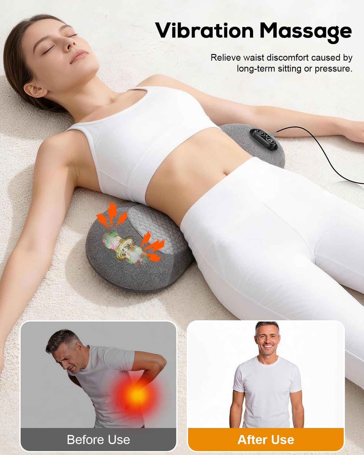 Zrpeo easy plug-in operation for plug-and-use home or office massage