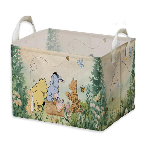 ZsaTuiy Winnie storage basket front view, a sturdy nursery organizer.