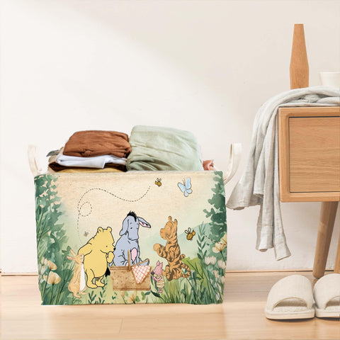 ZsaTuiy Winnie storage basket in nursery decor blends style and function.
