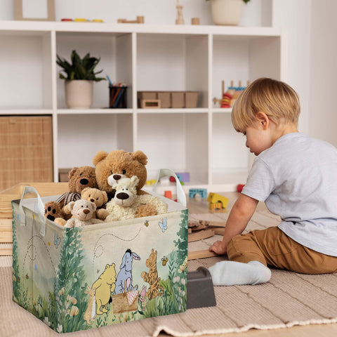 ZsaTuiy Winnie storage basket toy bin keeps play areas tidy.