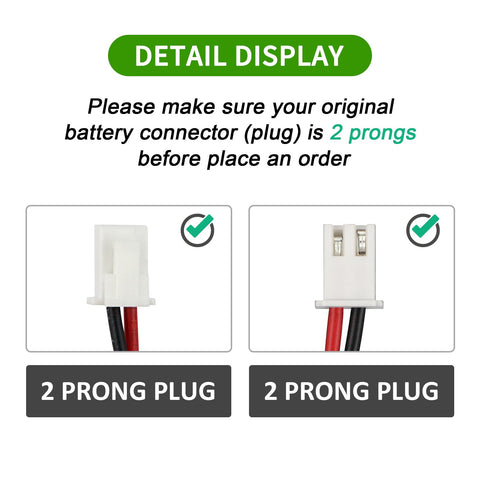 ZTHY two-prong connector, broad compatibility with Shark vacuums.
