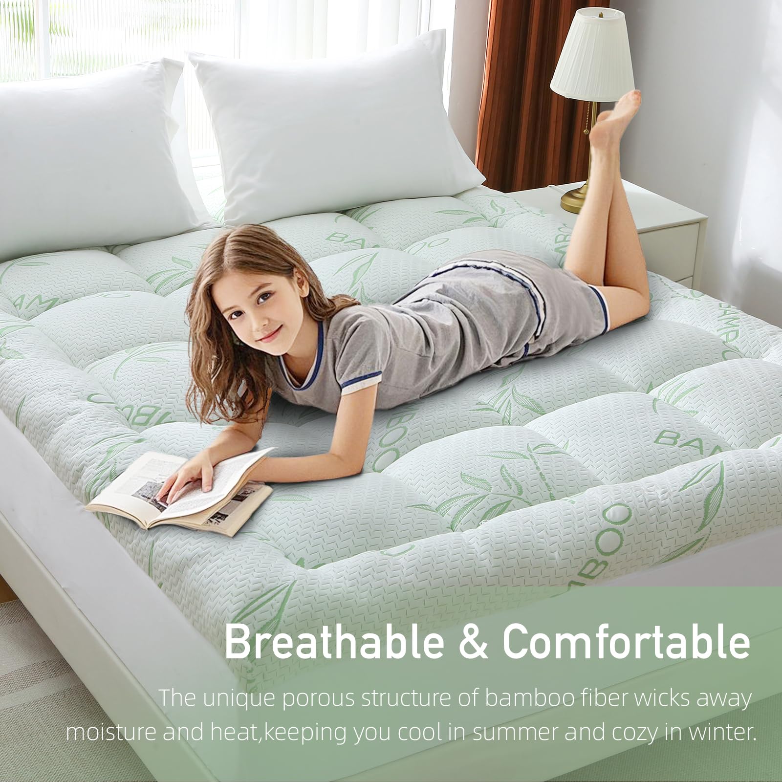 ZTVZTV cozy sleep scene with topper suggests restful nights