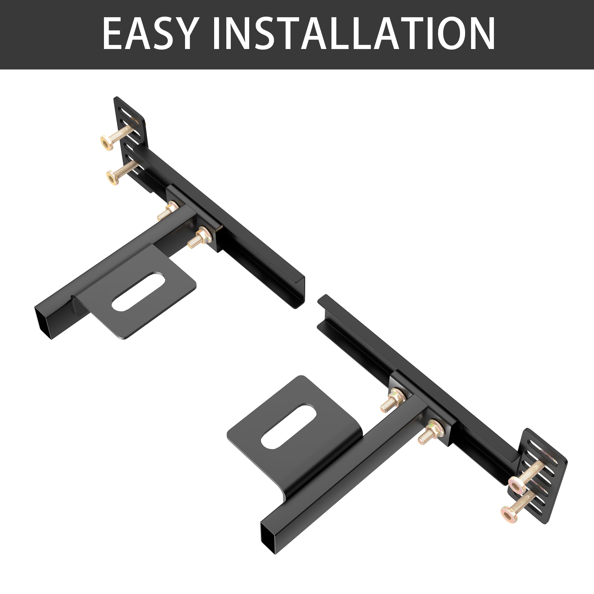 Electrophoresis black plated finish resists rust.