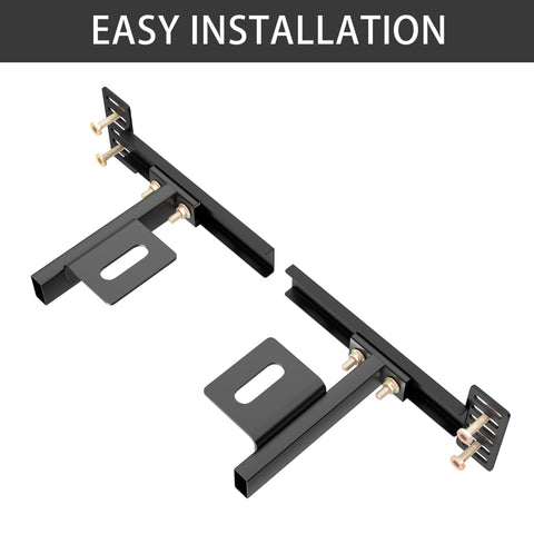 Electrophoresis black plated finish resists rust.