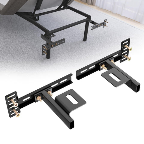 ZUAGCO headboard brackets with adjustable width for secure bed-frame mounting.