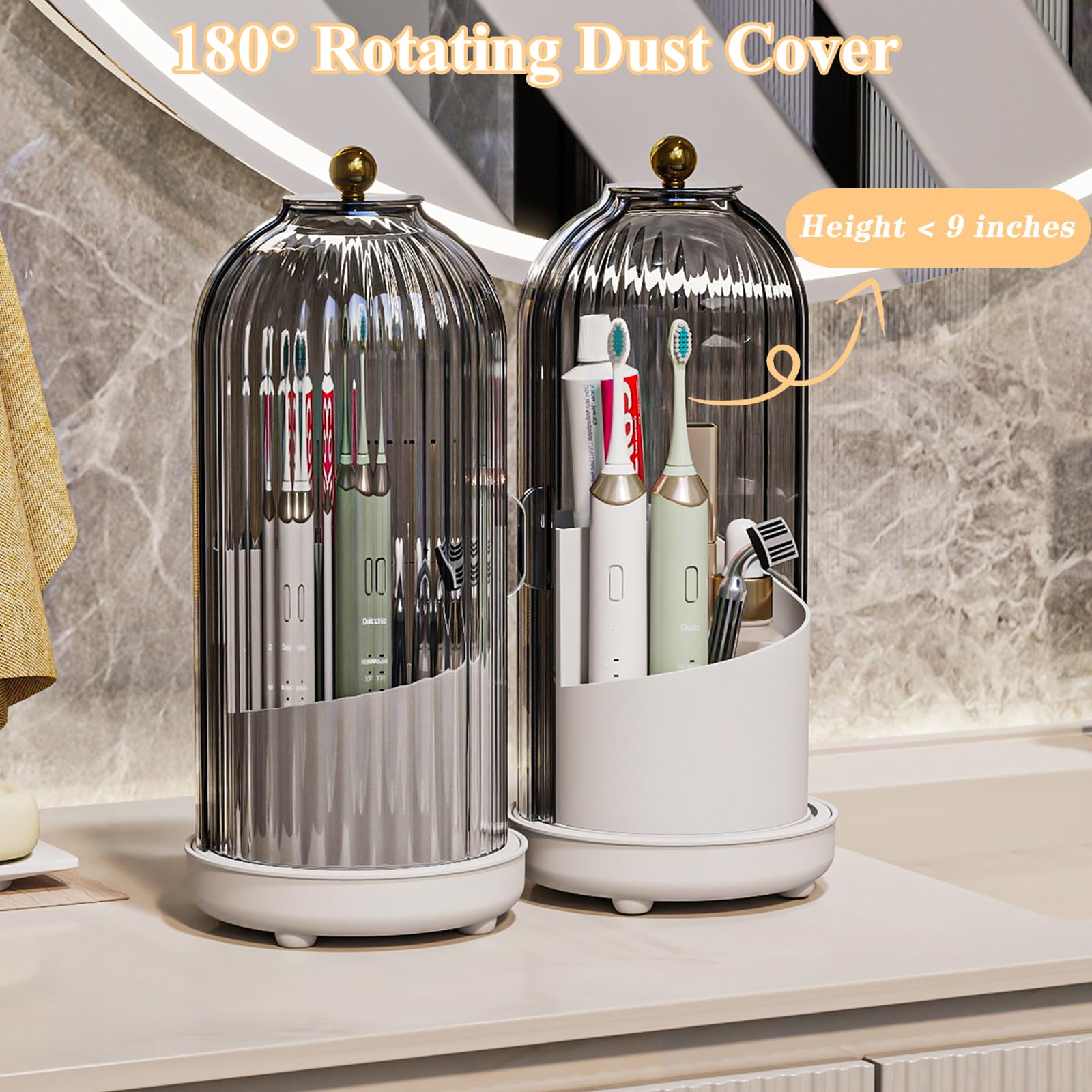 Zufudo 360-degree rotation enables quick reach to each item from any angle.