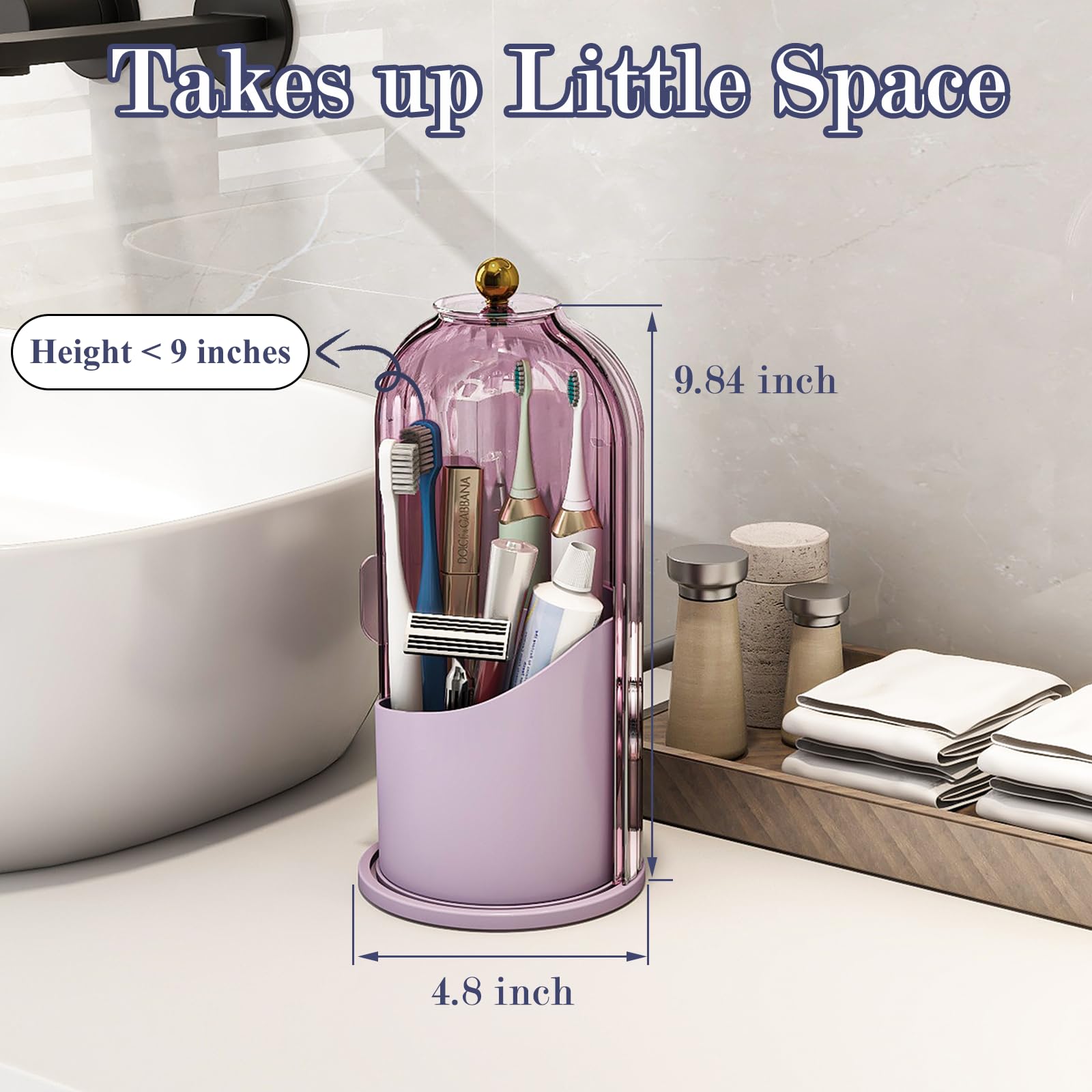 Zufudo durable plastic construction withstands daily bathroom use.
