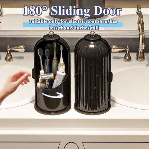 Zufudo toothbrush holder 360 swivel base lets you reach items from any angle.
