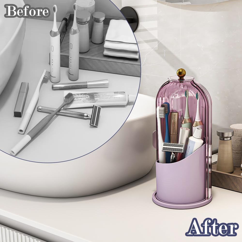 Zufudo three-compartment design fits different items including makeup brushes.