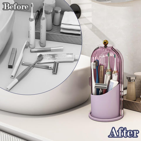 Zufudo three-compartment design fits different items including makeup brushes.