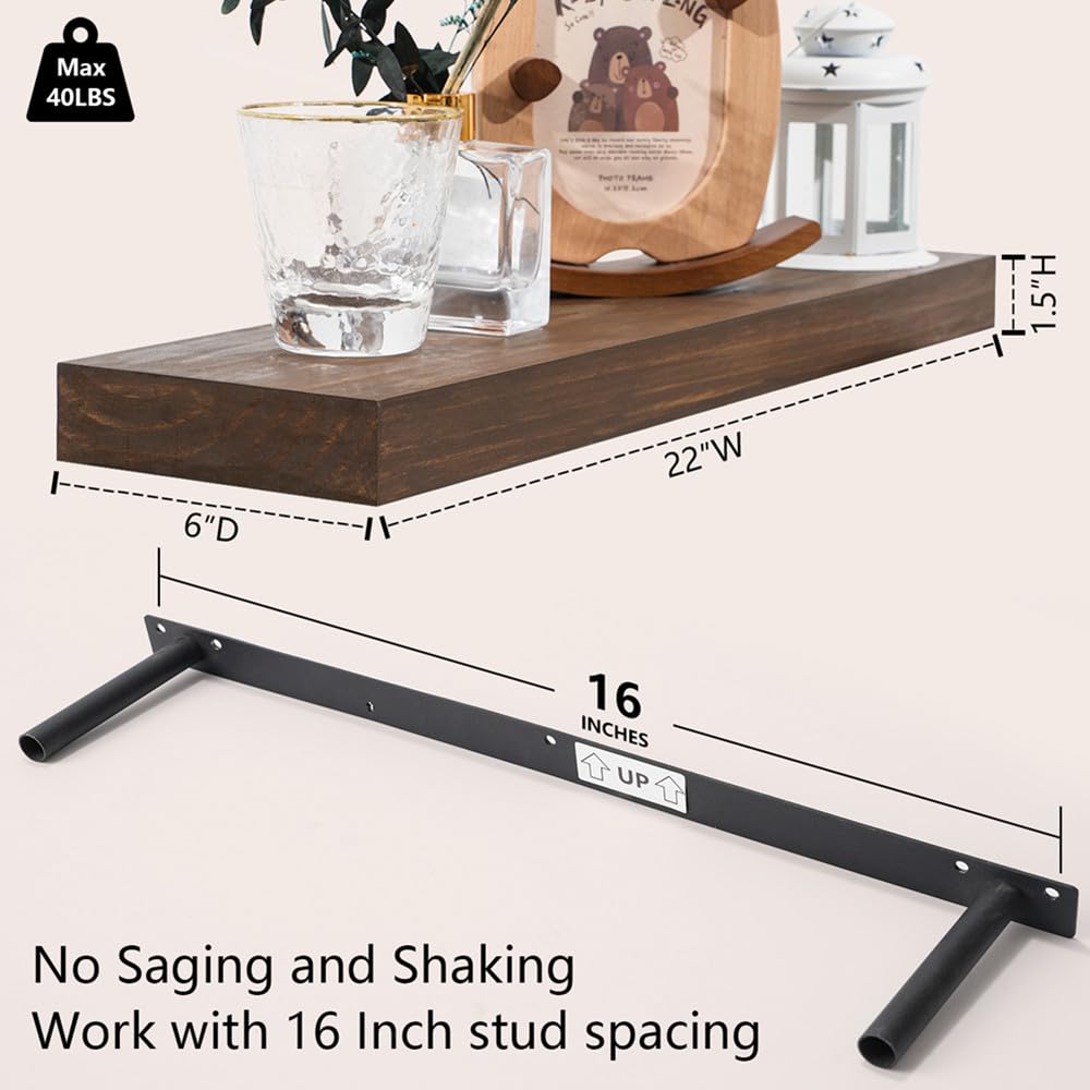 Zuiguoshan heavy-duty brackets with 16-inch studs ensure sturdy mounting