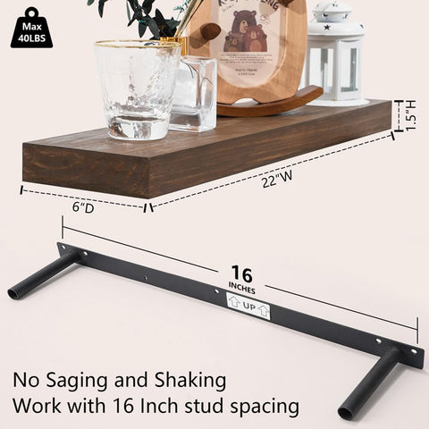 Zuiguoshan heavy-duty brackets with 16-inch studs ensure sturdy mounting