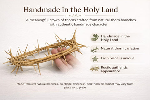 Zuluf crown-of-thorns-inspired display for Holy Land reverence