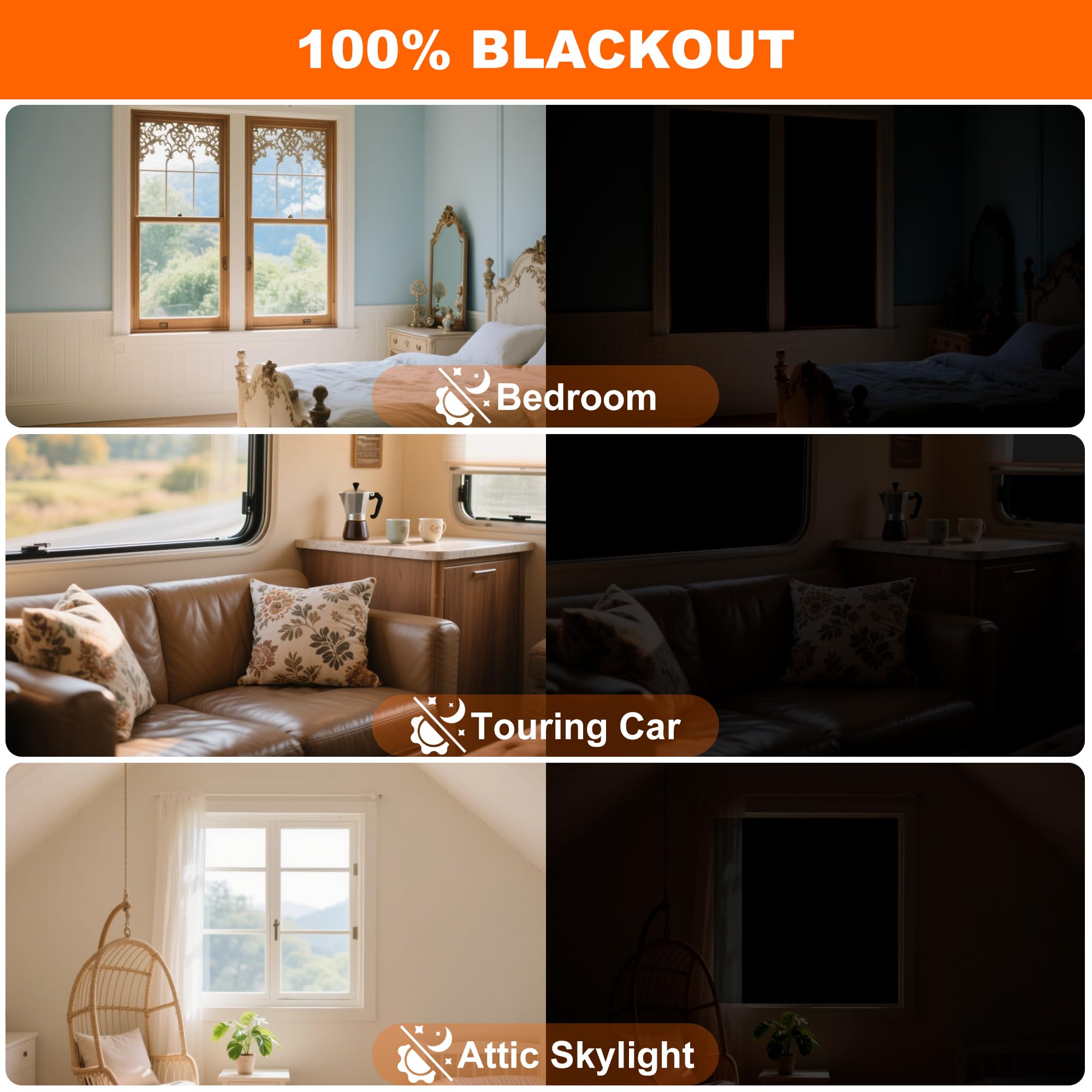 ZUNGOUMC curtains dorm-travel-use demonstrate portable darkening in compact spaces.