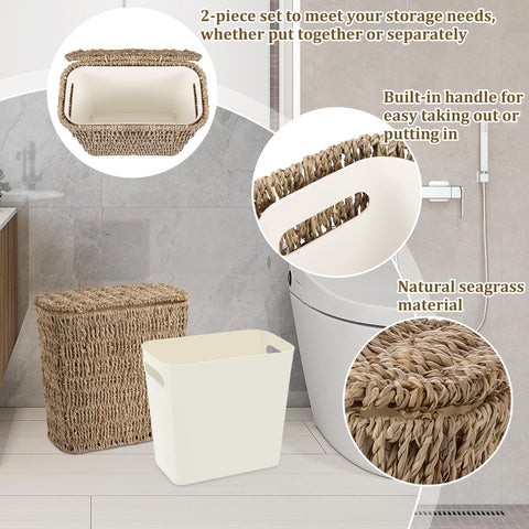 ZUNKNOD durable weave detail adds boho charm to any room.