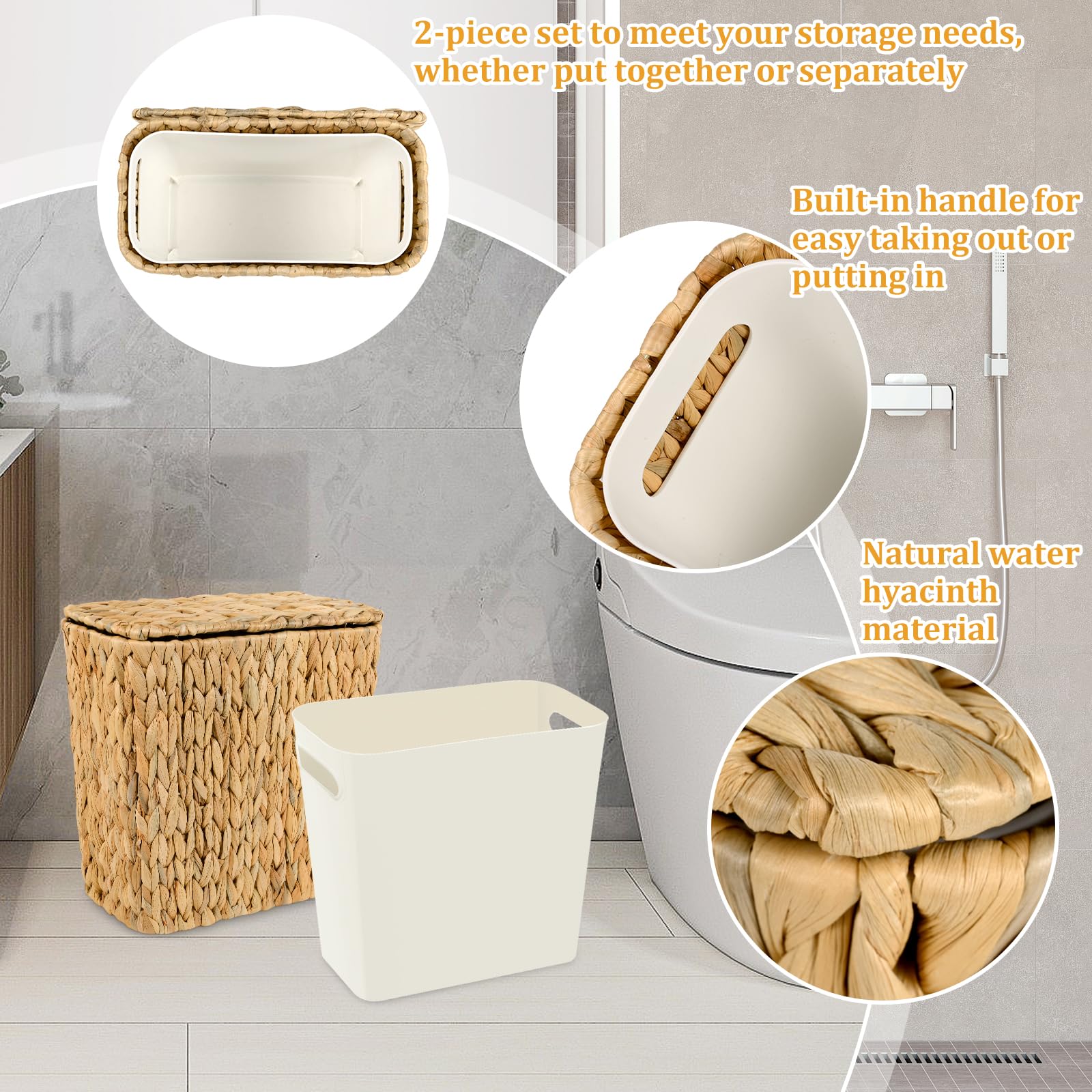 ZUNKNOD removable liner keeps interiors clean and easy to empty.