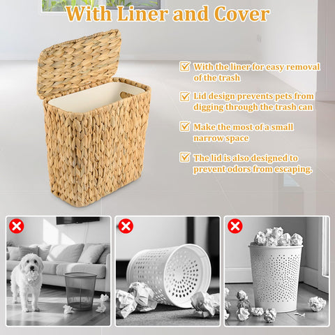 ZUNKNOD versatile storage bin for magazines, towels, and cosmetics.
