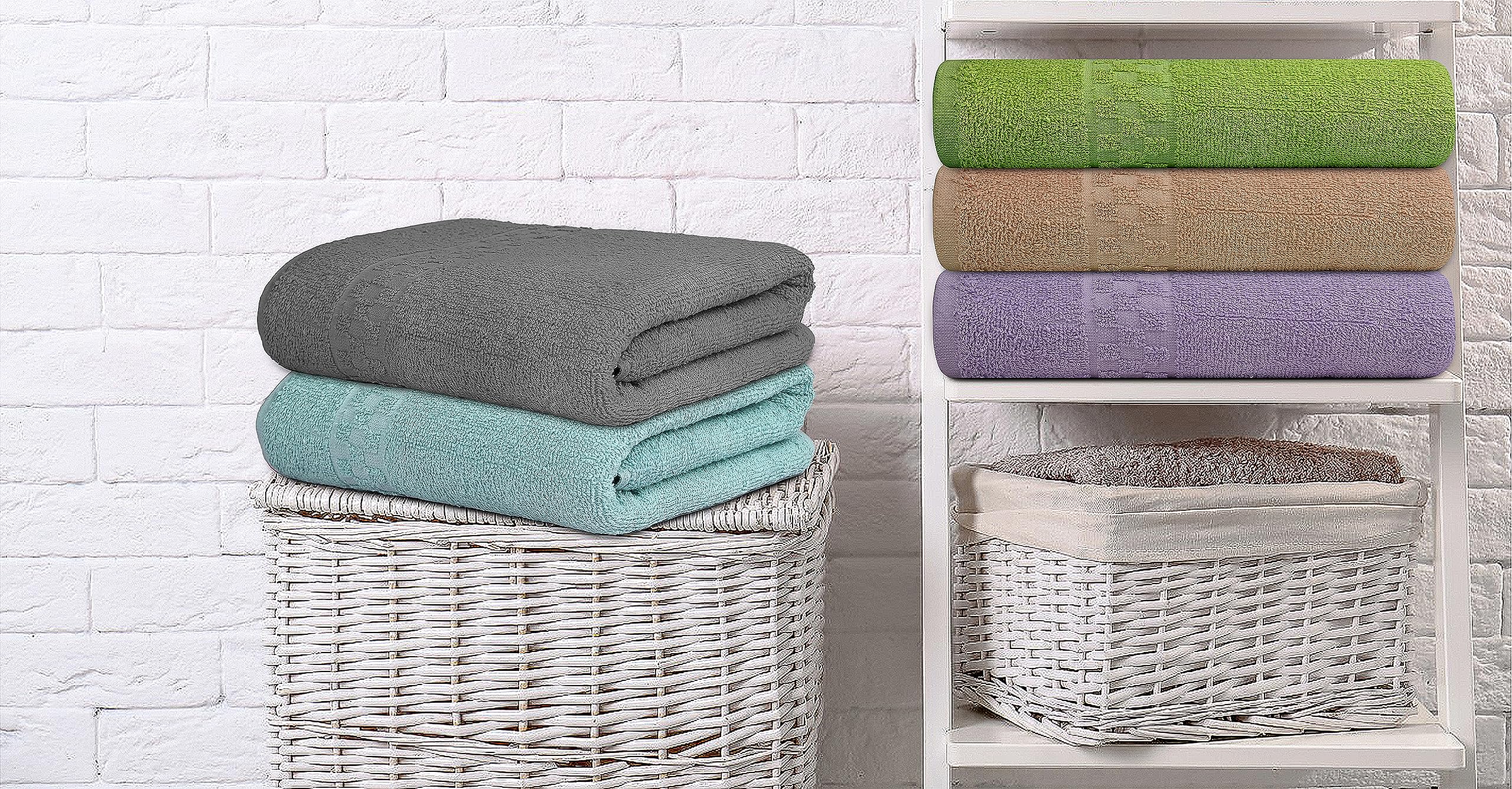 ZUPERIA towel set shown in spa-like setup for daily luxury.