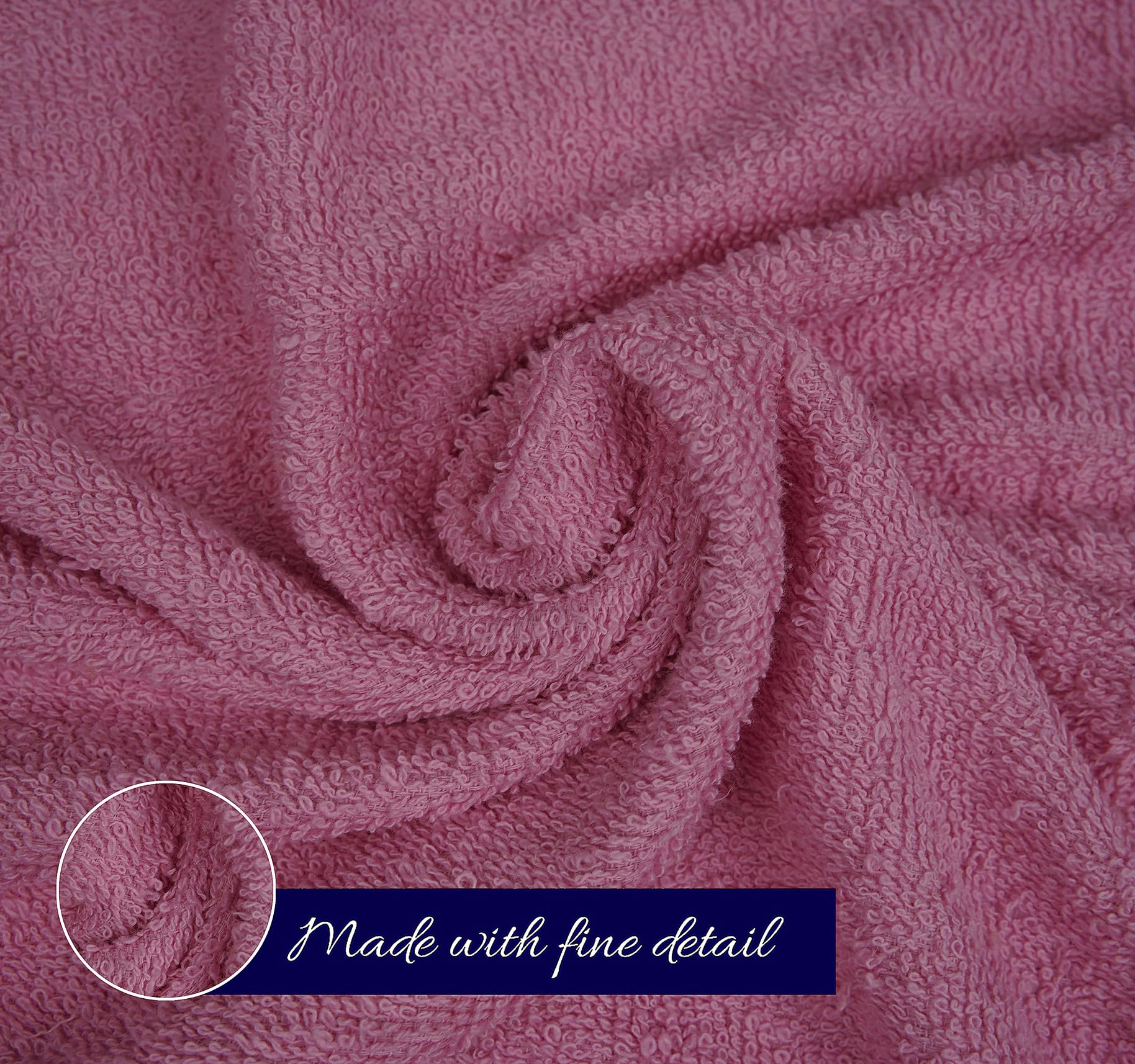 ZUPERIA absorbent towel highlighting spa-day softness and efficient drying.