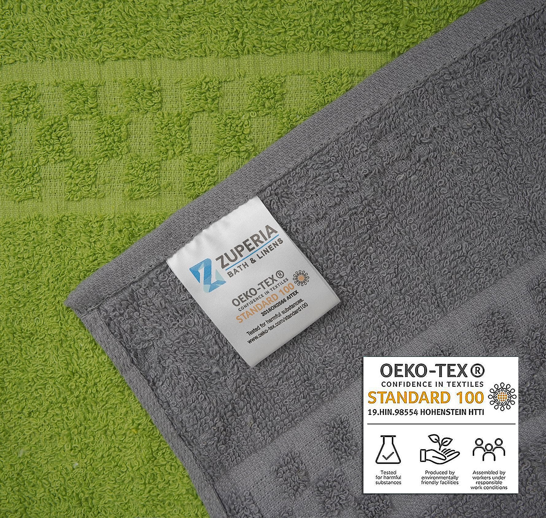 ZUPERIA care-friendly towels, easy washing and long-lasting color.