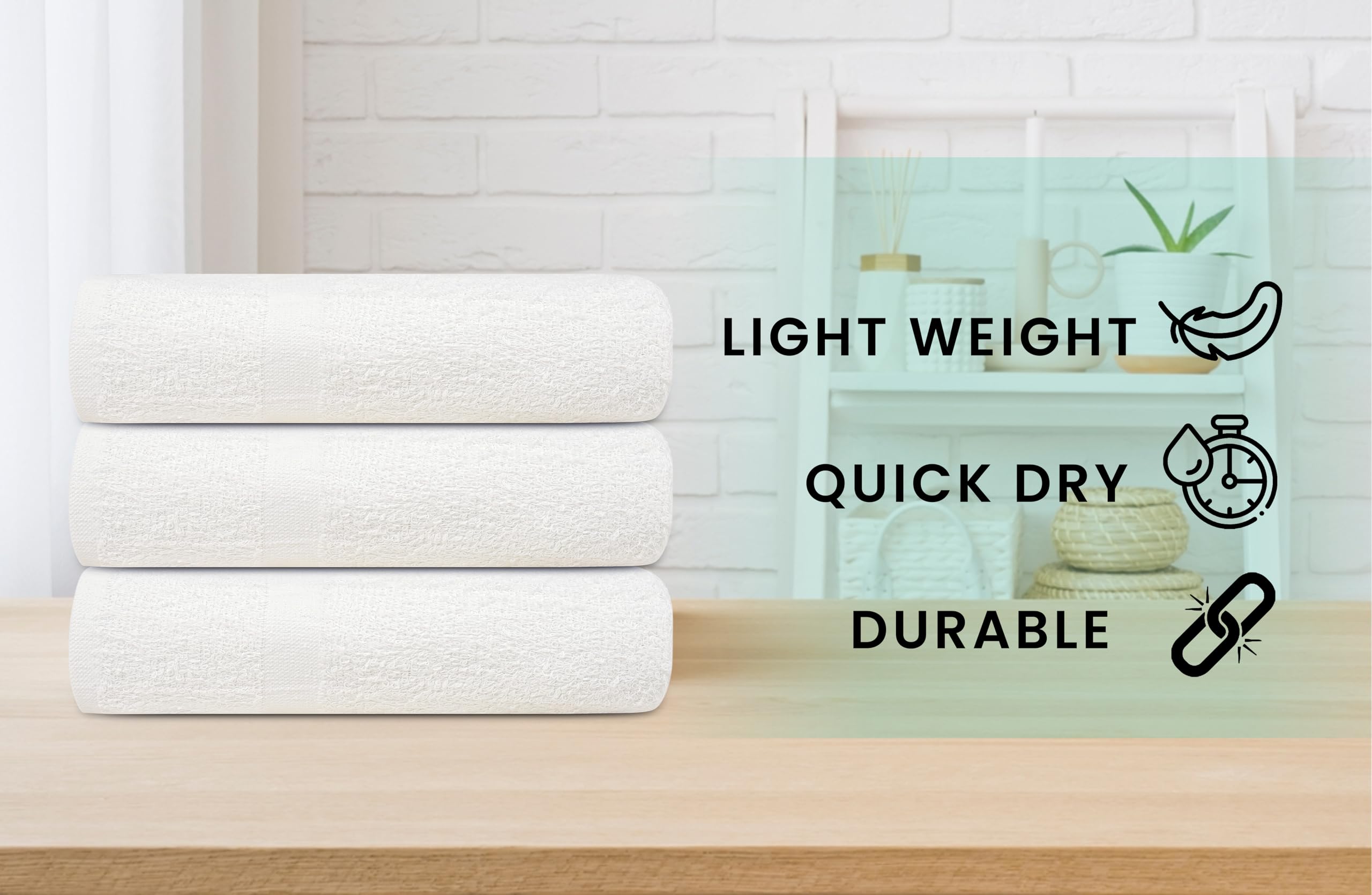 Zuperia classic bulk towels close-up highlighting plush, comfortable weave