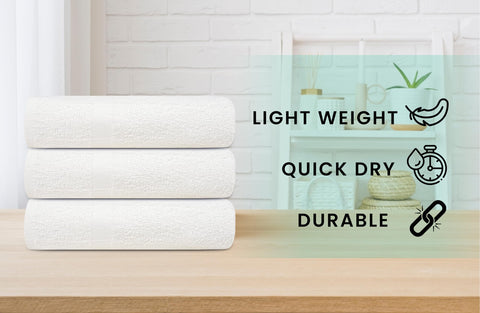 ZUPERIA classic bulk towels soft touch 22x44 inches for cozy showers.