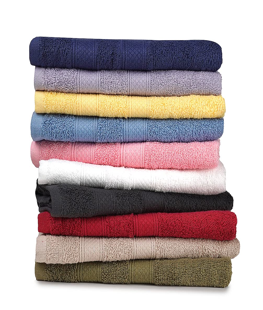 ZUPERIA Classic hand towels feature soft cotton weave for everyday comfort