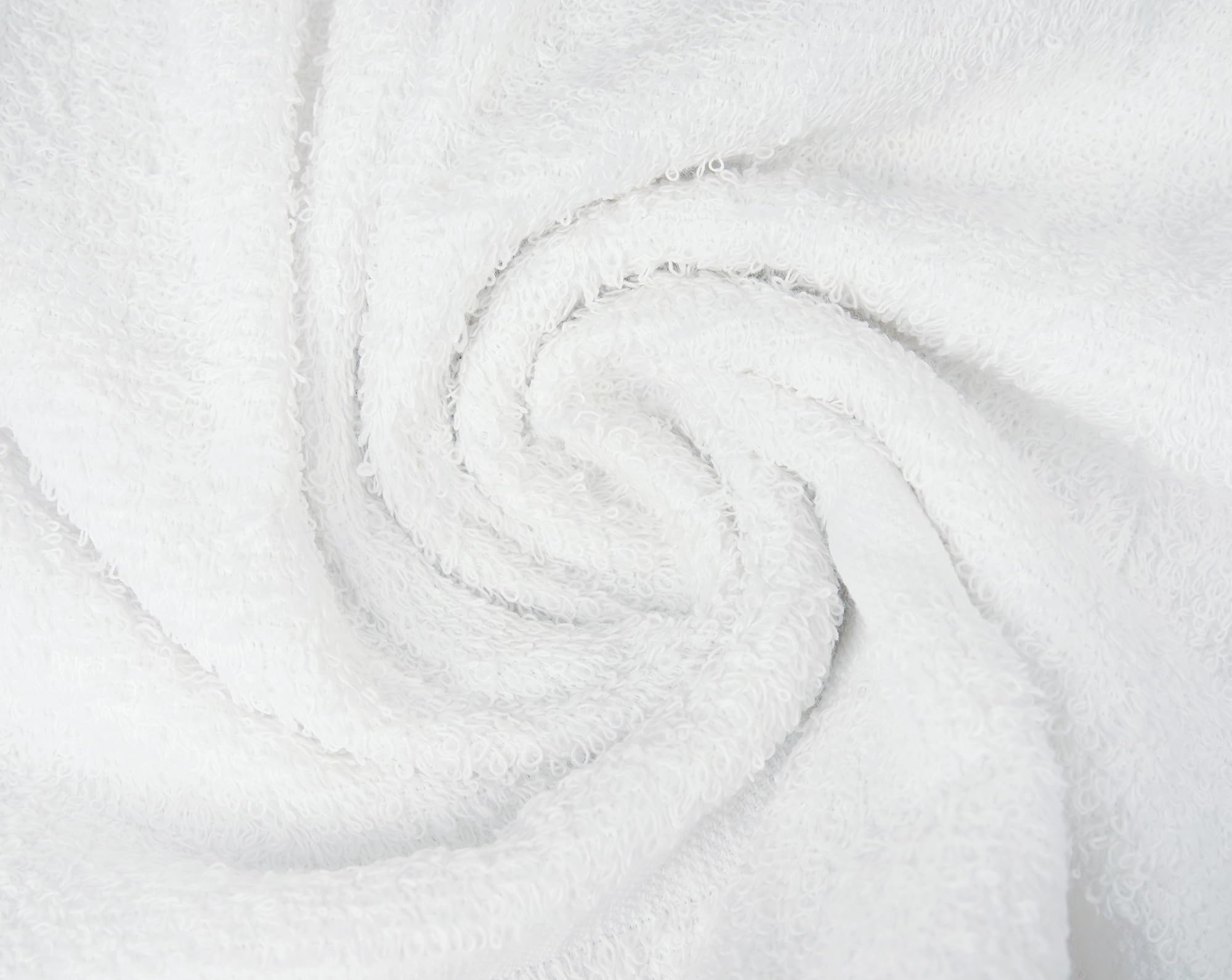 ZUPERIA 100% cotton white bath towel, lightweight and absorbent for daily use.