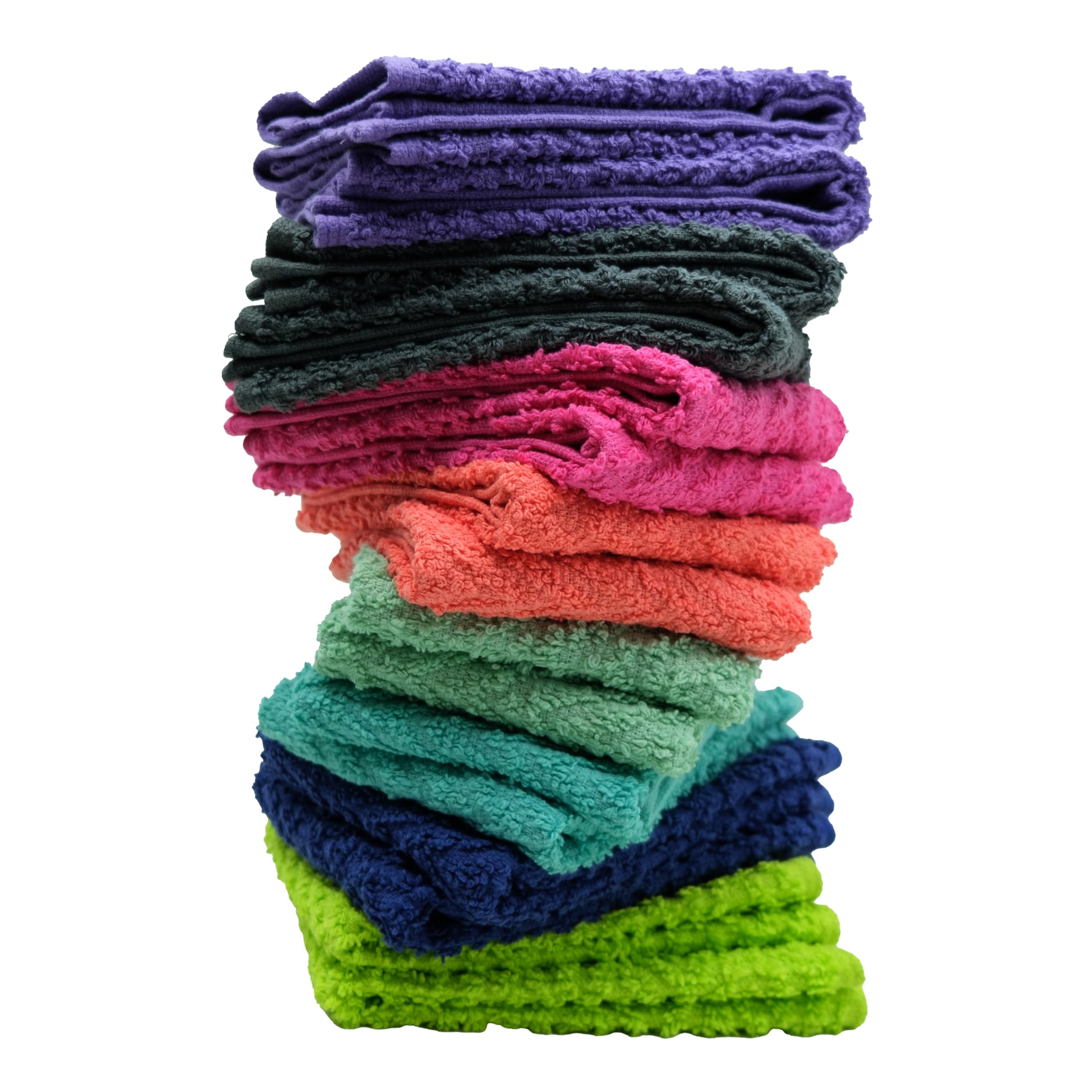 ZUPERIA Zigzag Multicolor Wash Cloths shown as gym towel after workouts