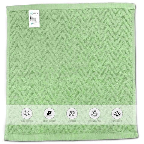 ZUPERIA Zigzag Multicolor Wash Cloths add hotel spa style to a bathroom
