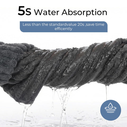 ZVH hand towels 6pc microfiber closeup showing strong absorbency