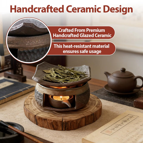 ZVthesea handcrafted glazed ceramic design enhances living room decor
