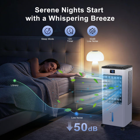 ZVVSXY 360° oscillation spreads cool air evenly.