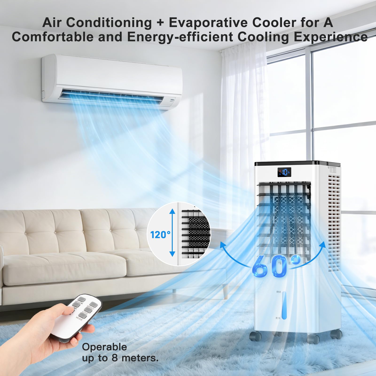 ZVVSXY ice-pack option enhances cooling without harsh air.