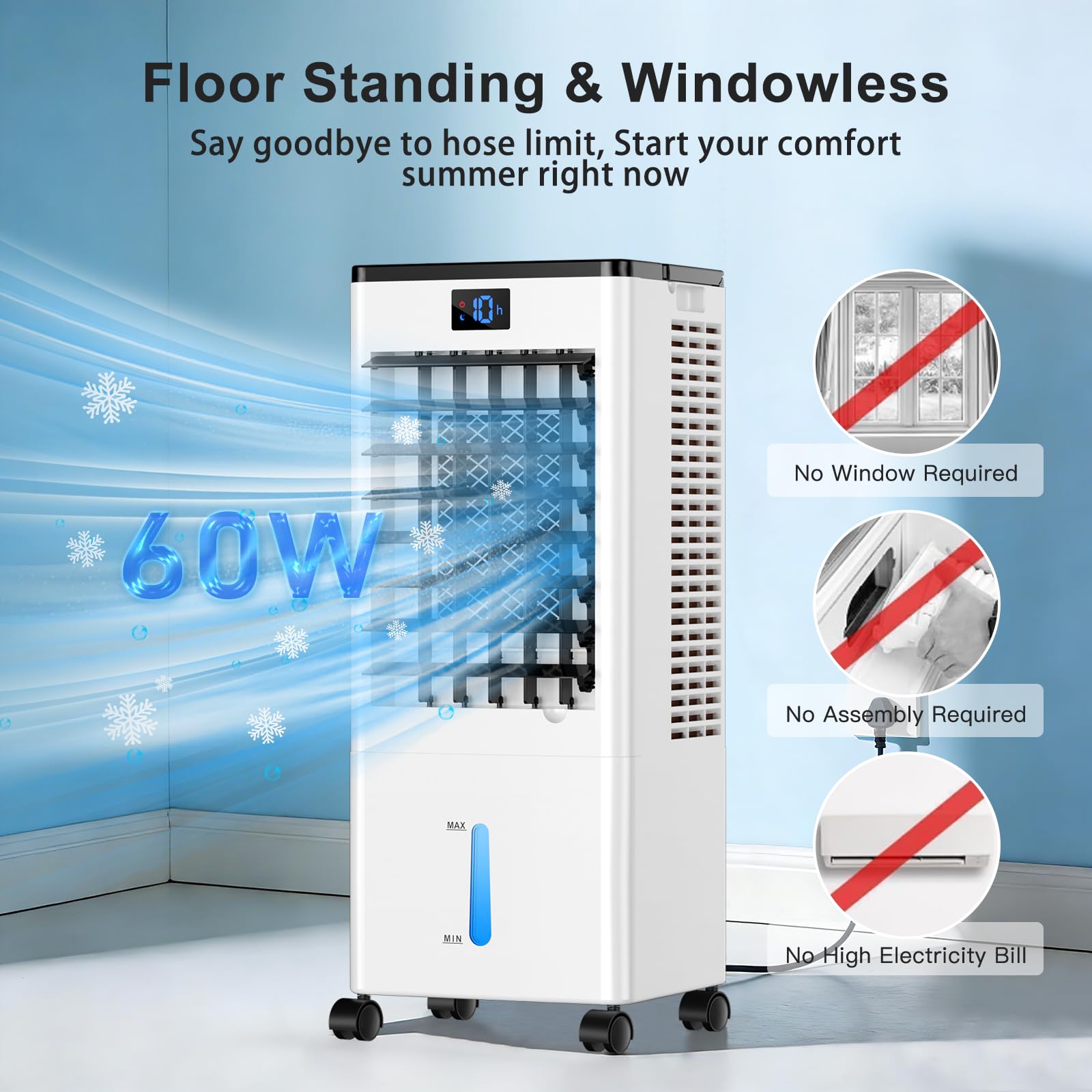 ZVVSXY rolling wheels let you move it between rooms with ease.